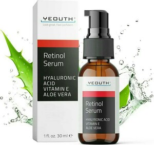 YEOUTH レチノール美容液 セラム Retinol ビタミンE ヒアルロン酸 アロエベラ たるみ毛穴 シワ改善 エイジングケア ターンオーバー ユース