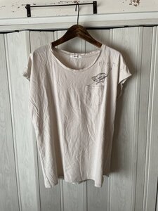 ◆niko and/ニコアンド/プリント柄入り/コットンTシャツ◆d