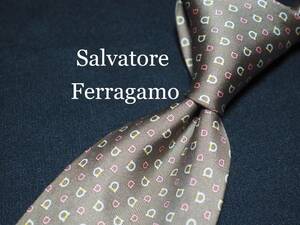 Salvatore Ferragamo フェラガモ ブランド ネクタイ ★3本以上 送料無料★ 良品 古着 卸 USED オールド 13