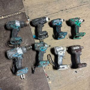 【ジャンク品】中古品 makita マキタ 18V インパクトドライバ まとめて 8個セット　電動工具