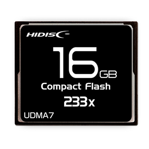 HIDISC CFカード 16GB 233x Read35MB/s MLCチップ搭載 HDCF16G233XJP3 /l