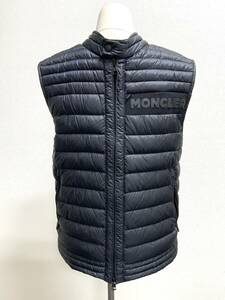 W0605−86 1027 【1円スタート】 MONCLER モンクレール ダウンベスト ナイロン ブラック G10911A11900 サイズ2