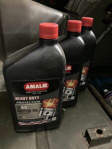 AMALIE HEAVY DUTY SAE 40 1QT　X　3本セット　送料無料　アマリー・ヘビーデューティー