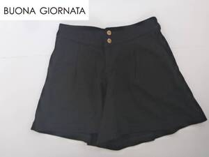 超美品 ボナジョルナータ BUONA GIORNATA ★黒　ブラック　ジャージー素材　ショートパンツ　M