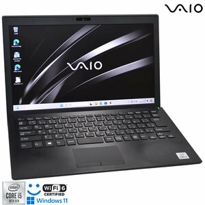 フルHD 13.3型 顔認証 Wi-Fi6 VAIO Pro PG VJPG13C11N 第10世代 Core i5 1035G1 M.2SSD256G メモリ8G USBType-C Webカメラ Windows11