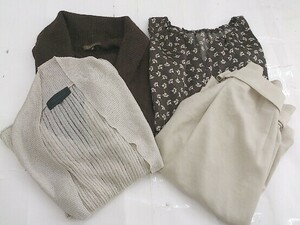 ◇ ◎ 《 UNTITLED/BALLSEY まとめ売り4点セット サイズ2＆38 カーディガン ブラウス スカート レディース 》 P