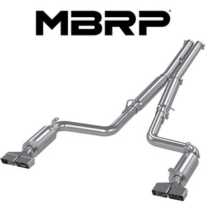 MBRP 2009-2014 ダッジ チャレンジャー RT 5.7L キャットバック レース エキゾースト レクタングルTip 正規輸入品