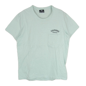 TMT ティーエムティー TCS-S2106 S/SL RAFIJERSEY POCKET TEE　GIRL PHOTO 半袖 Tシャツ グリーン系 L【中古】