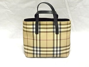 本物！美品！USED■バーバリー【BURBERRY】 トートバッグ ハンドバッグ クラシックチェック■T-03-2　《K-4188-2》