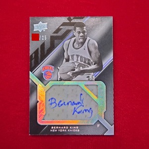 ◆Bernard King【25枚限定】NBA UD Black Legend Signed Jersey Piece card#SPL-BK　◇検索：バーナード・キング 直筆サイン メモラ