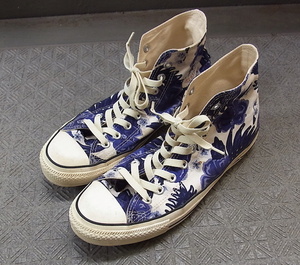 converse コンバース　ハイカットスニーカー　ネイビー花柄　27.0cm