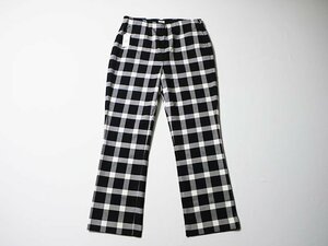 新品◆　GAP　ギャップ　チェックパンツ　CROP FLARE　クロップド　フレアパンツ　サイズ4　ストレッチ　ハイライズ　