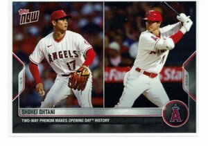 【大谷翔平】2022 MLB Topps Now Two-way Phenom Makes Opening Day History #06