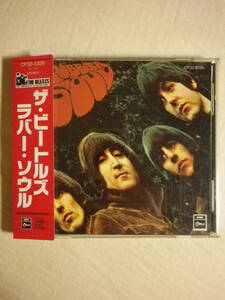 赤帯仕様 『The Beatles/Rubber Soul(1965)』(1987年発売,CP32-5326,廃盤,国内盤帯付,歌詞対訳付,Nowhere Man,Drive My Car,Nowegian Wood)