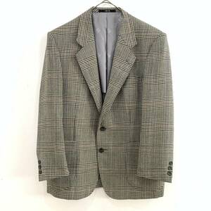 ☆DAKS LONDON ダックスロンドン ハウンドトゥース柄 チェック柄 2Bテーラードジャケット 94AB4 毛100% 古着【送料一律/同梱可能】1