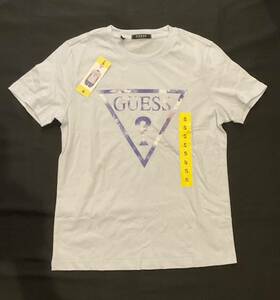 新品未使用品　タグ付　GUESS ゲス　半袖　Tシャツ ライトブルー　Sサイズ