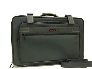 1円 ■美品■ Samsonite サムソナイト ナイロン 2WAY ショルダーバッグ ハンドバッグ ビジネスバッグ メンズ グレー系 FH4894