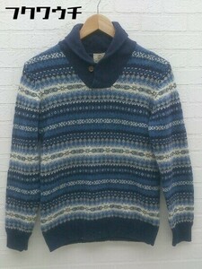 ◇ BEAUTY & YOUTH ビューティアンドユース UNITED ARROWS ウール 長袖 ニット セーター サイズS ブルー メンズ