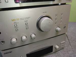 M922 棚6 ジャンク品　SONY　システムコンポ　MDS-MS77 TA-MS77 ST-MS77 MDデッキ ステレオアンプ チューナー　ソニー　11/14