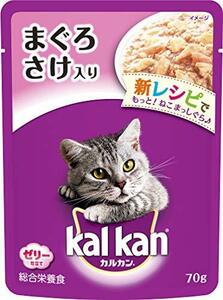 【新品】 カルカン パウチ 成猫用 1歳から まぐろ さけ入り 70g×16袋入り [キャットフード]　(shin