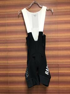 IA690 ラファ Rapha PRO TEAM THERMAL BIB SHORTSⅡ ビブショーツ 黒 白 XS ※パット擦れ