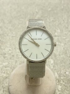 MICHAEL KORS◆Pyper/クォーツ腕時計/アナログ/ステンレス/WHT/SLV/MK-4618/112211//