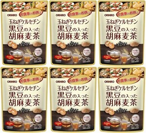 6個　オリヒロ 玉ねぎケルセチン黒豆の入った胡麻麦茶 28袋　玉ねぎケルセチン、黒豆、胡麻麦茶をブレンド。 GABAも配合し健康をサポート