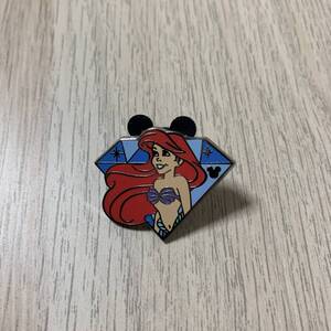 海外ディズニー アリエル Diamond Characters ピンバッジ★美品