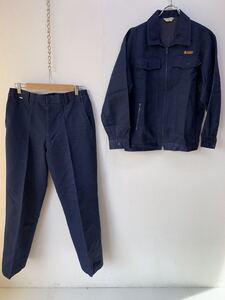 非売品　小糸製作所　作業着　上下セット　紺/ネイビー　UNIFORM　Lサイズ　ライト　自動車　東証　上場企業　　レア　G509洗濯済み