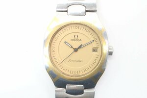 OMEGA オメガ Seamaster シーマスター ポラリス 396.1022 396.1222 Cal.1438 クォーツ デイト メンズ 腕時計 ベルトジャンク 1357-HA