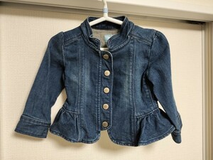 baby Gap ギャップ デニム ジャケット Gジャン フリル 80 