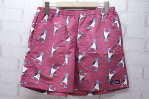 ◎248【1円～】Patagonia パタゴニア Baggies Shorts バギーショーツ ハーフショーツ ショートパンツ 総柄 STY57021 SP21 あずき色 Mサイズ