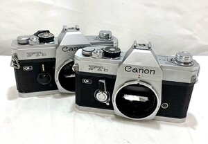 【中古品/動作未確認】(2点set)Canon キャノン フィルムカメラ ボディ FTｂ【送料別】TD0972