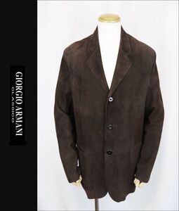 ■■＜極美品:付属品＞G・アルマーニ＜GIORGIO ARMANI・CLASSICO：ⅢB＞high quality Suede Leather テーラード JKT＜52＞■■