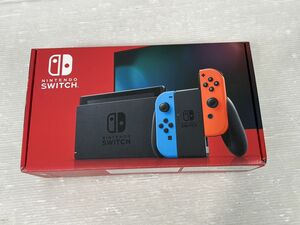 HS068-241123-049【中古】Nintendo Switch バッテリー強化版 本体 ネオンレッド ネオンブルー ＨＡＣ-001 動作確認済 ニンテンドースイッチ