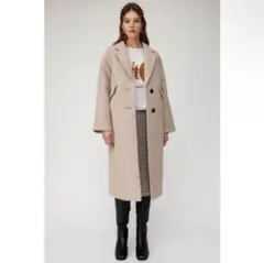 MOUSSY SINGLE BREASTED LONG COAT