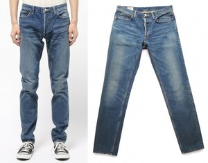 定価3.3万 Rags McGREGOR SLIM 5P DENIM PANTS USED 30 ラグスマックレガー スリム テーパード デニム ヴィンテージ加工 ※レターパック