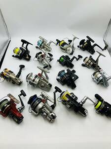 【1490K】スピニングリール 15個 まとめ オールドリール Daiwa ダイワ RYOBI オリムピック リール 釣り 現状品