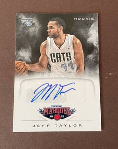 2012-13 Panini Marquee Basketball No.42 Jeff Taylor RC Auto NBAカード　