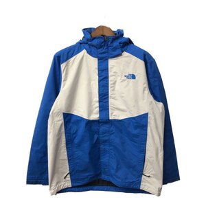 THE NORTH FACE ノースフェイス HYVENT マウンテンパーカー ジャケット アウトドア リップストップ ブルー (メンズ L) Q1648