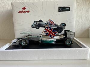 スパーク 1/18 メルセデス F1 W05 L.ハミルトン アブダビGP 優勝 2014 #44 Spark Mercedes ABU DHABI GP Hamilton