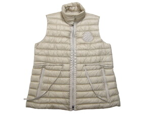 サイズ4■新品 本物保証■モンクレール ライトダウンベスト/AZURアズール/GILET/ジレ/DOWN VEST/レディース/MONCLER/20J/ライトベージュ系