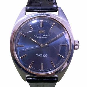 【KF1074】 IWC SCHAFFHAUSEN Yacht Club シャフハウゼン ヨットクラブ 青文字盤 自動巻 メンズ腕時計 動作品