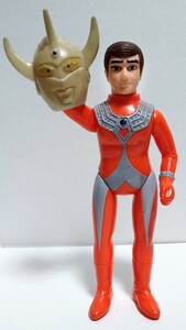 ブルマァク　ウルトラマンタロウ◇約242ミリ　スタンダードサイズ　ソフビ◇マスク着脱可能◇1973年 ウルトラマンタロウ 放映当時物