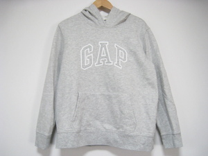 GAP ギャップ トップス パーカー 長袖 フード 灰色 グレー Lサイズ ロゴ