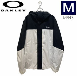 ● OAKLEY TNP TBT SHELL JKT WHITE BLACK Mサイズ メンズ スノーボード スキー ジャケット 23-24 日本正規品