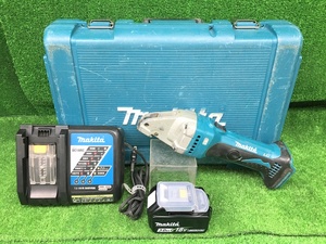 【バッテリ充電0回】中古品 makita マキタ 18V 3.0Ah 充電式ストレートシャー JS161DRF ※バッテリ1個+充電器セット