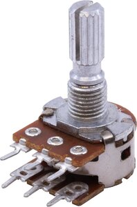 ポット Potentiometer - Marshall, 10kΩ, Linear, Dual, 16mm [送料170円から 同梱可]