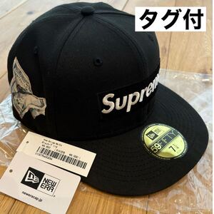 【タグ付】付属品完備 Supreme Money Box Logo New Era 22AW Black シュプリーム マネー ボックスロゴ ニューエラ ブラック キャップ