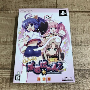 08w0852 それゆけ！ぶるにゃんマンPortable 限定版 PSP サントラCD 限定ファンブック ゲームソフト シューティング 中古品【動作確認済】